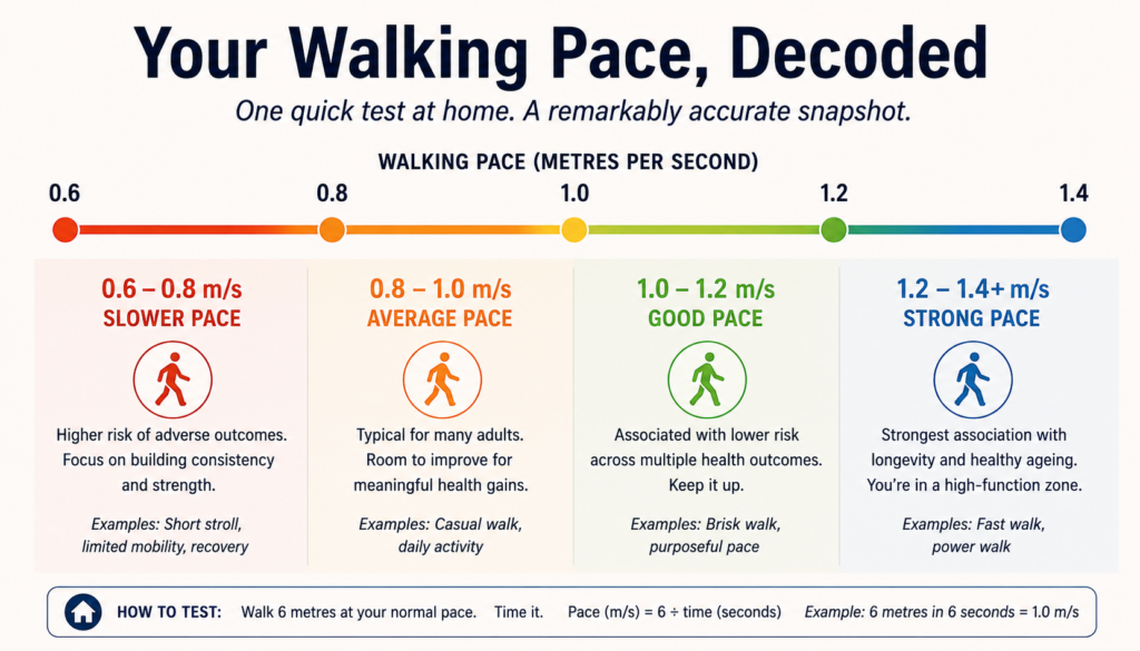 walking pace and life expectancy